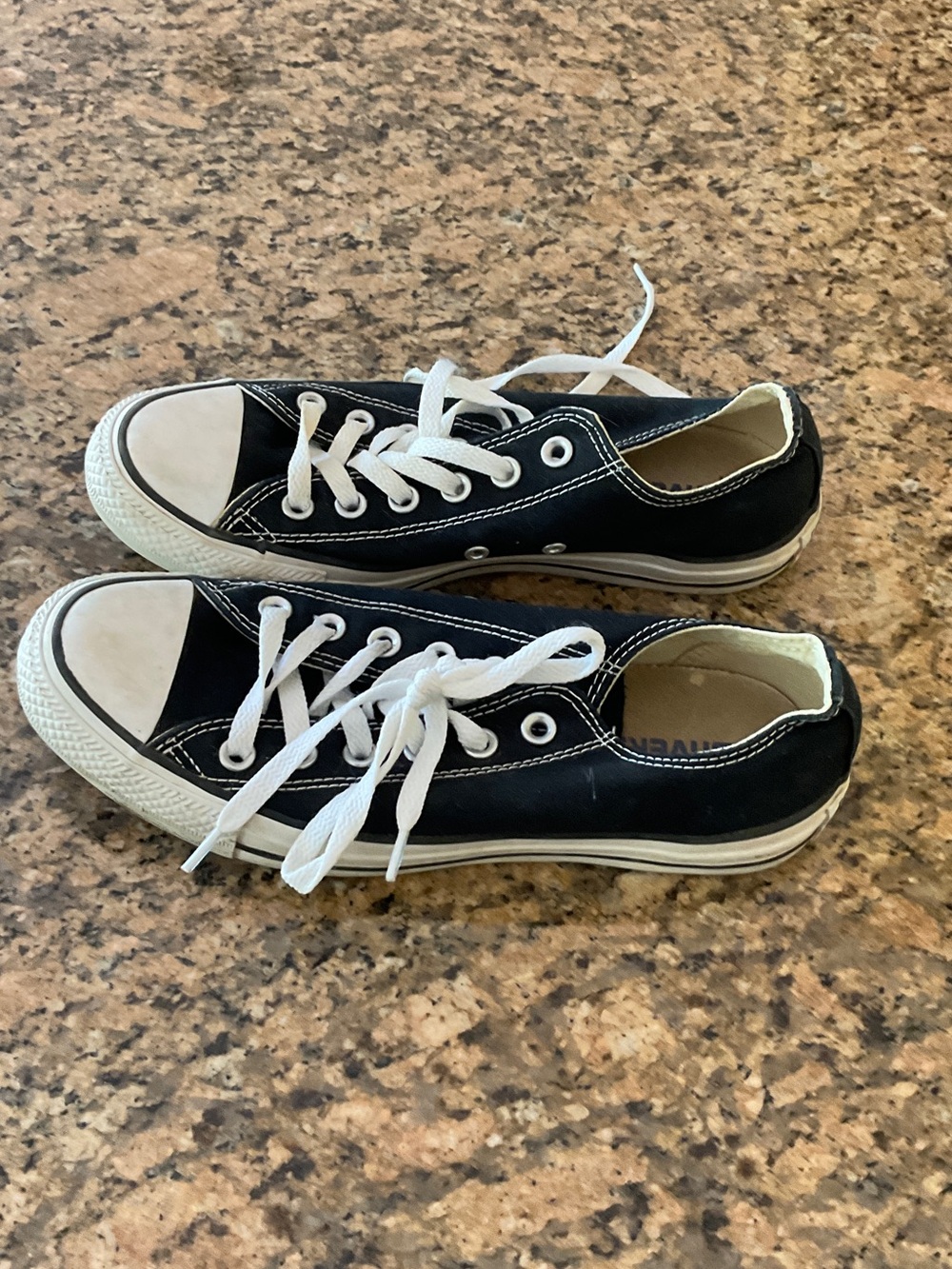 Converse Black and White Low-Top Kids Sneakers